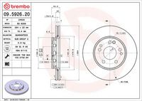BREMBO 09592620 - Disco de freno - PRIME LINE