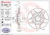 BREMBO 09.8690.75 - Disco de freno