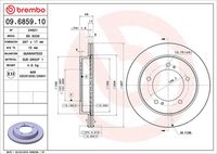 BREMBO 09685910 - Disco de freno - PRIME LINE