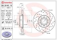 BREMBO 09.9145.1X - Disco de freno
