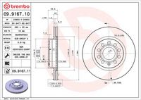 BREMBO 09.9167.11 - Disco de freno