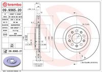 BREMBO 09.9365.21 - Disco de freno