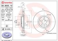 BREMBO 09587034 - Disco de freno - PRIME LINE