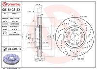 BREMBO 0984021X - Disco de freno - XTRA LINE - Xtra