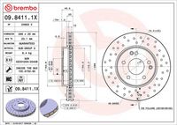 BREMBO 0984111X - Disco de freno - XTRA LINE - Xtra