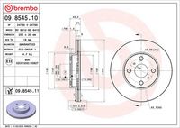 BREMBO 09854511 - Disco de freno - PRIME LINE - UV Coated