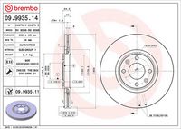 BREMBO 09.9935.14 - Disco de freno