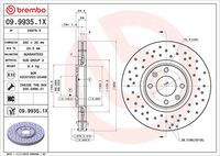 BREMBO 09.9935.1X - Disco de freno