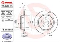BREMBO 09896921 - Disco de freno - PRIME LINE - UV Coated