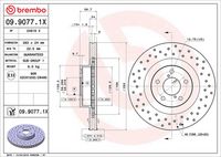 BREMBO 0990771X - Disco de freno - XTRA LINE - Xtra
