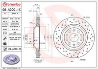 BREMBO 09.A200.1X - Disco de freno