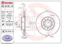BREMBO 09914514 - Disco de freno - PRIME LINE