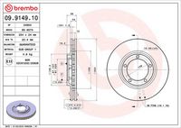 BREMBO 09914910 - Disco de freno - PRIME LINE