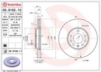 BREMBO 09916511 - Disco de freno - PRIME LINE - UV Coated