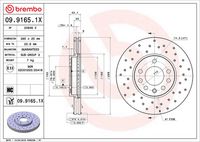 BREMBO 0991651X - Disco de freno - XTRA LINE - Xtra