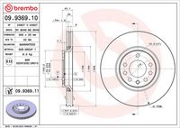 BREMBO 09936911 - Disco de freno - PRIME LINE - UV Coated