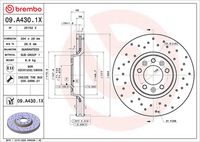 BREMBO 09A4301X - Disco de freno - XTRA LINE - Xtra