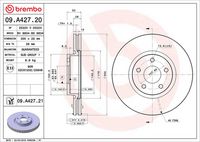 BREMBO 09.A427.21 - Disco de freno