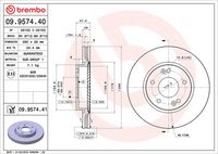 BREMBO 09957441 - Disco de freno - PRIME LINE - UV Coated