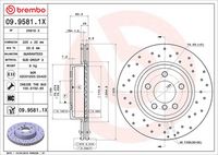 BREMBO 0995811X - Disco de freno - XTRA LINE - Xtra