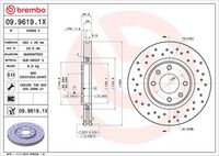 BREMBO 09.9619.1X - Disco de freno