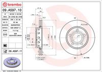 BREMBO 09.A597.11 - Disco de freno