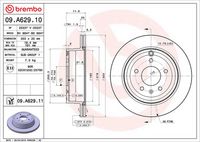 BREMBO 09.A629.10 - Disco de freno