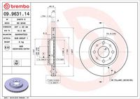 BREMBO 09963114 - Disco de freno - PRIME LINE
