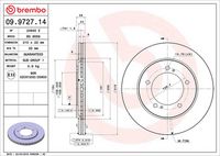 BREMBO 09972714 - Disco de freno - PRIME LINE