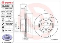 BREMBO 09975214 - Disco de freno - PRIME LINE