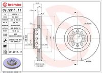 BREMBO 09991111 - Disco de freno - PRIME LINE - UV Coated