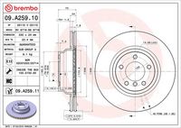 BREMBO 09.A259.11 - Disco de freno