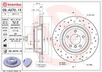 BREMBO 09A2701X - Disco de freno - XTRA LINE - Xtra
