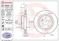 BREMBO 09A35811 - Disco de freno - PRIME LINE - UV Coated