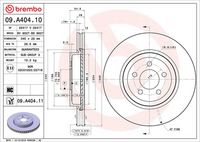 BREMBO 09A40410 - Disco de freno - PRIME LINE