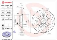 BREMBO 09A42731 - Disco de freno - PRIME LINE - UV Coated