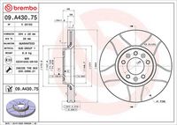 BREMBO 09A43075 - Disco de freno - XTRA LINE - Max