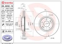 BREMBO 09A53210 - Disco de freno - PRIME LINE