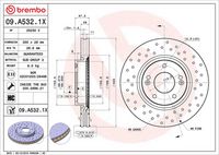 BREMBO 09A5321X - Disco de freno - XTRA LINE - Xtra