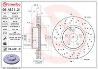 BREMBO 09A62131 - Disco de freno - PRIME LINE - UV Coated