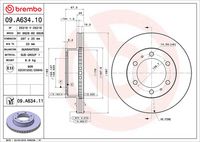 BREMBO 09A63411 - Disco de freno - PRIME LINE - UV Coated