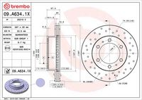 BREMBO 09A6341X - Disco de freno - XTRA LINE - Xtra