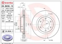 BREMBO 09.B636.11 - Disco de freno