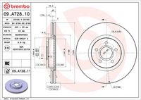 BREMBO 09A72811 - Disco de freno - PRIME LINE - UV Coated