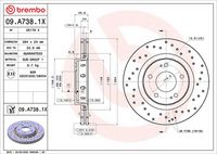BREMBO 09A7381X - Disco de freno - XTRA LINE - Xtra