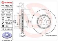BREMBO 09A82011 - Disco de freno - PRIME LINE - UV Coated