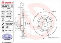 BREMBO 09C21941 - Disco de freno - PRIME LINE - UV Coated