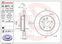 BREMBO 09.B973.10 - Disco de freno