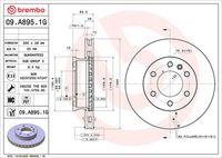 BREMBO 09A89511 - Disco de freno - PRIME LINE - UV Coated