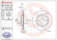 BREMBO 09.C175.11 - Disco de freno